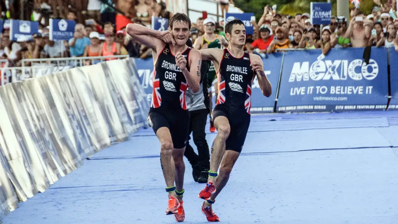 Brownlee brothers push through the triathlon, a true test of endurance. Their iron man spirit shines as they race towards the finish line.