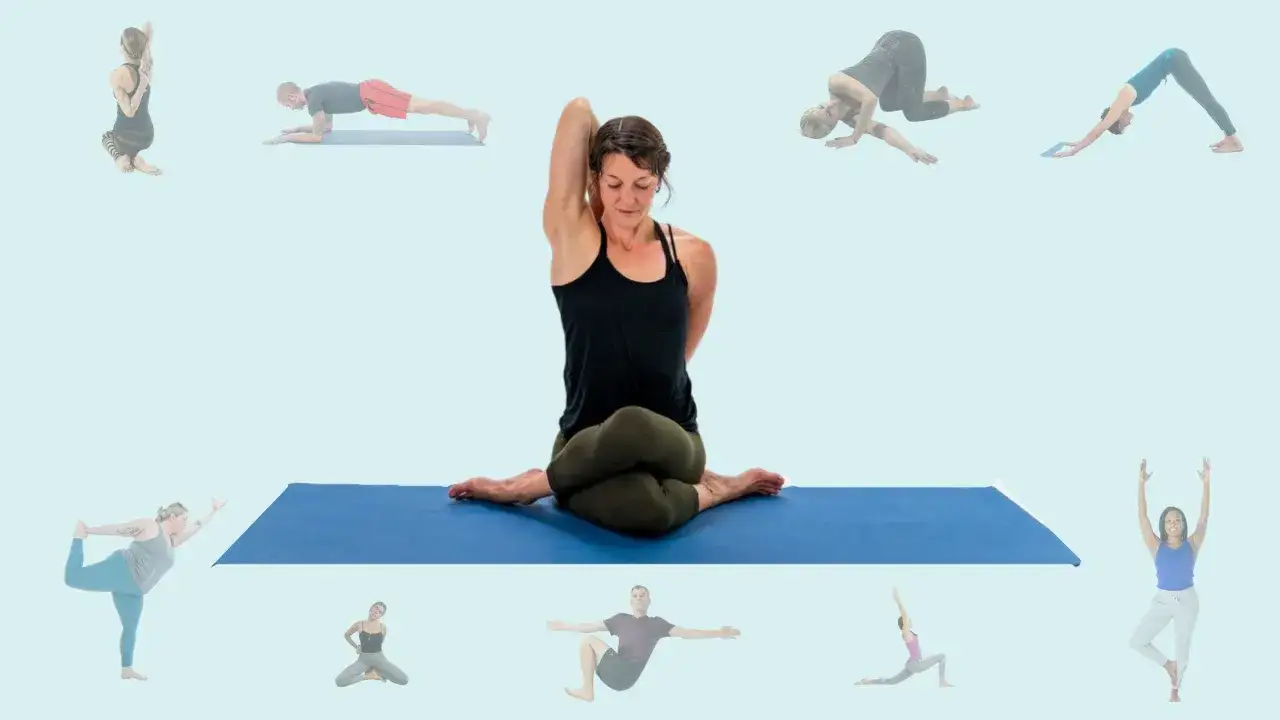 Yoga for triathletes: diverse poses for strength, flexibility, and recovery.
