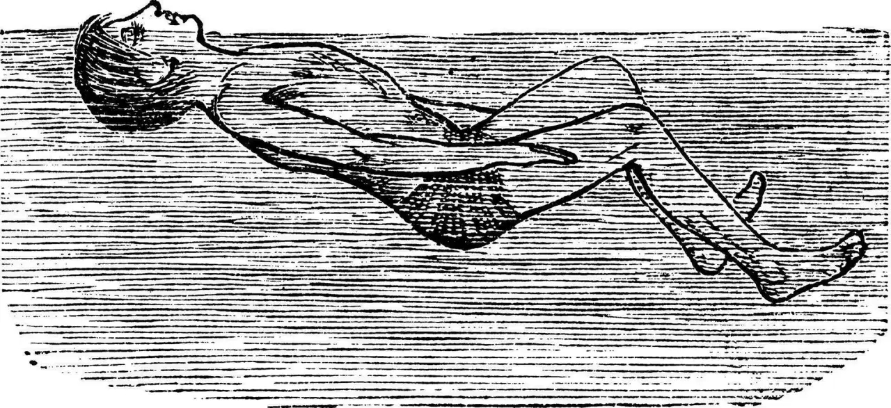 An illustration depicts a person in a horizontal position, demonstrating the trudgen stroke swimming technique.